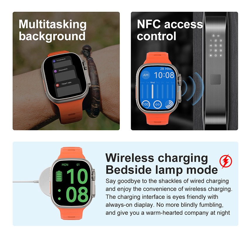 Smartwatch Lemfo Dt8 Ultra Bluetooth - Imagem 23