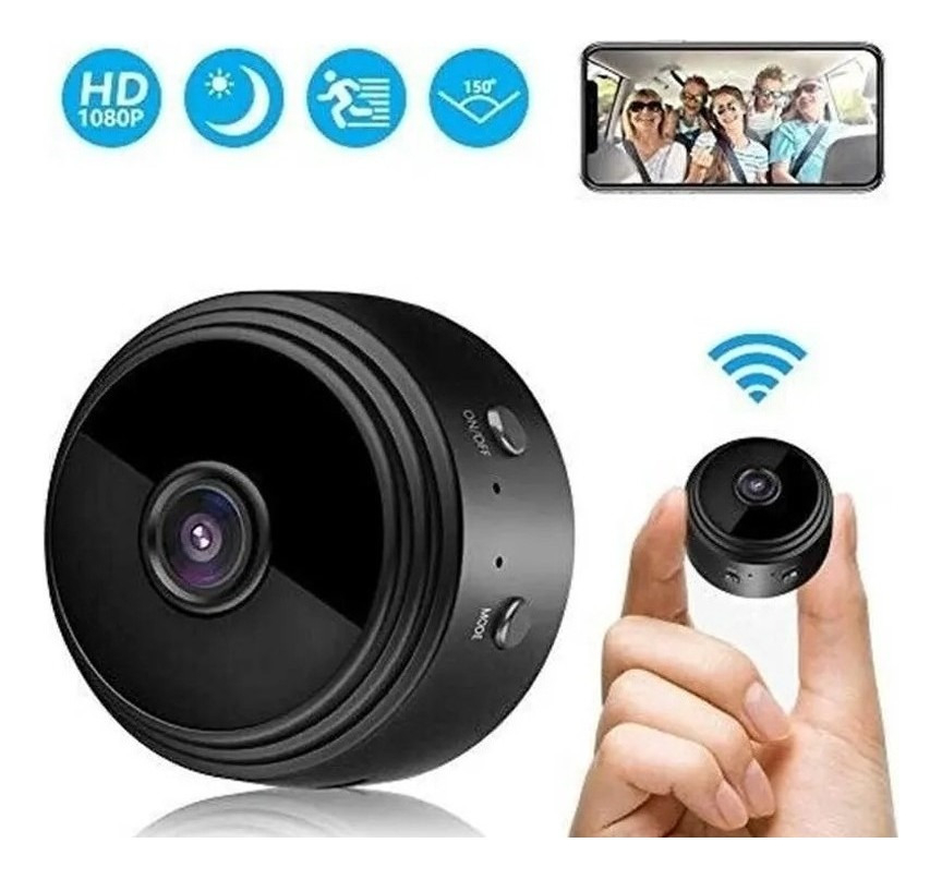 Mini Camera Ip Espiã Wifi A9 Magnética Bateria Portatil Wifi