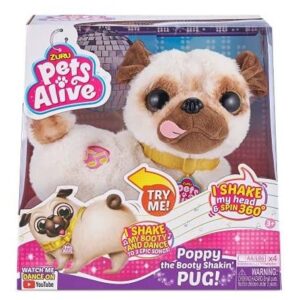 Pets Alive Poppy The Booty Shakin Pug Dança Interativa
