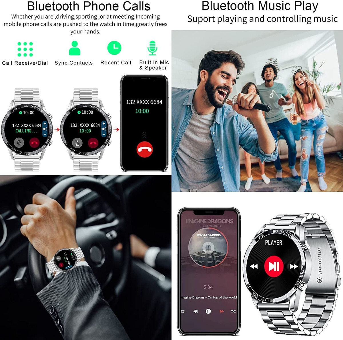 Relógios Inteligentes, Rastreador De Fitness, Smartatch Para - Imagem 2