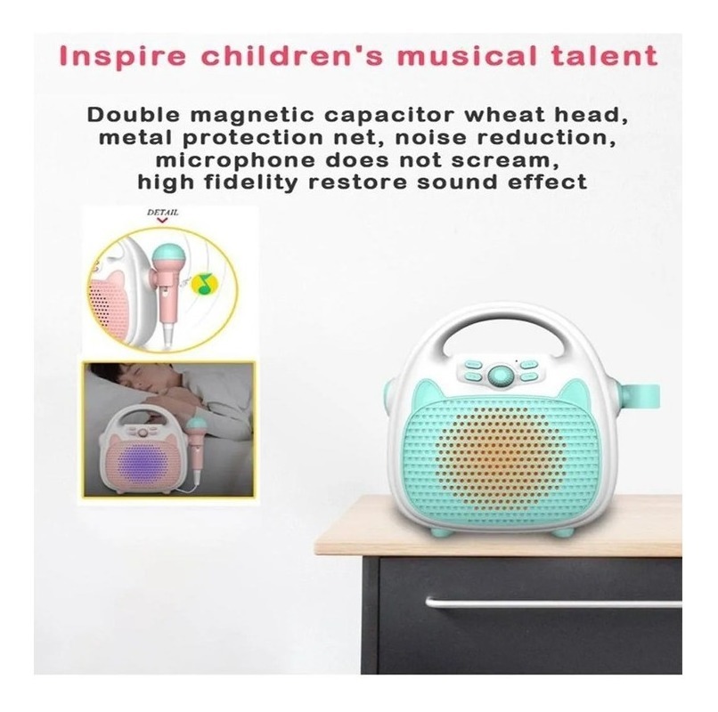 Caixa De Som De Música Infantil Com Música De Microfone - Imagem 12