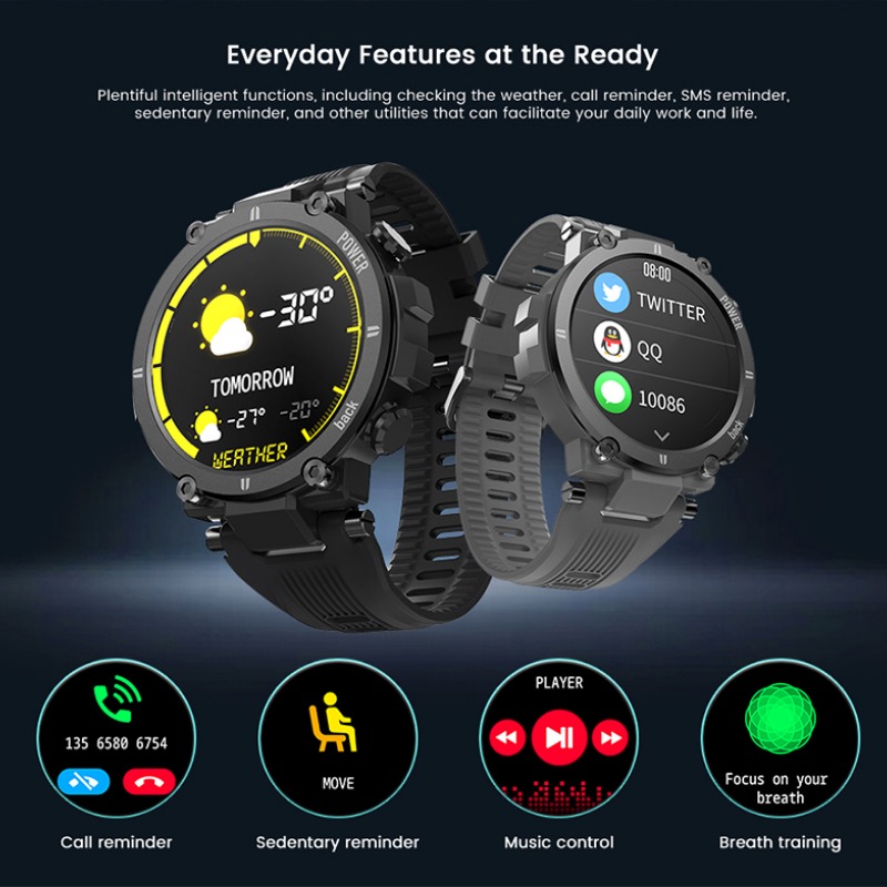 Smartwatch Para Esportes Ao Ar Livre Lokmat Raptor - Imagem 7