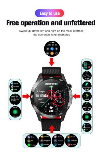 O Smartwatch Esportivo F22l Mede A Pressão Arterial - Imagem 4