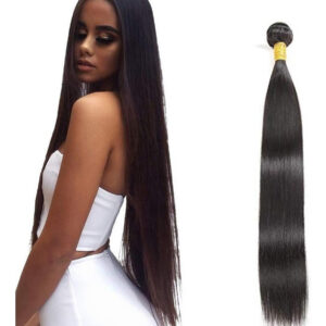 Aplique Cabelo Liso Com Humano Natural Brasileiro 50cm 100g