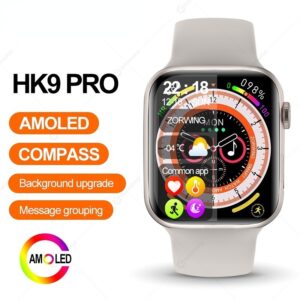 Relógio Inteligente Hk9 Pro Amoled Série 8 Compass Sport Wat