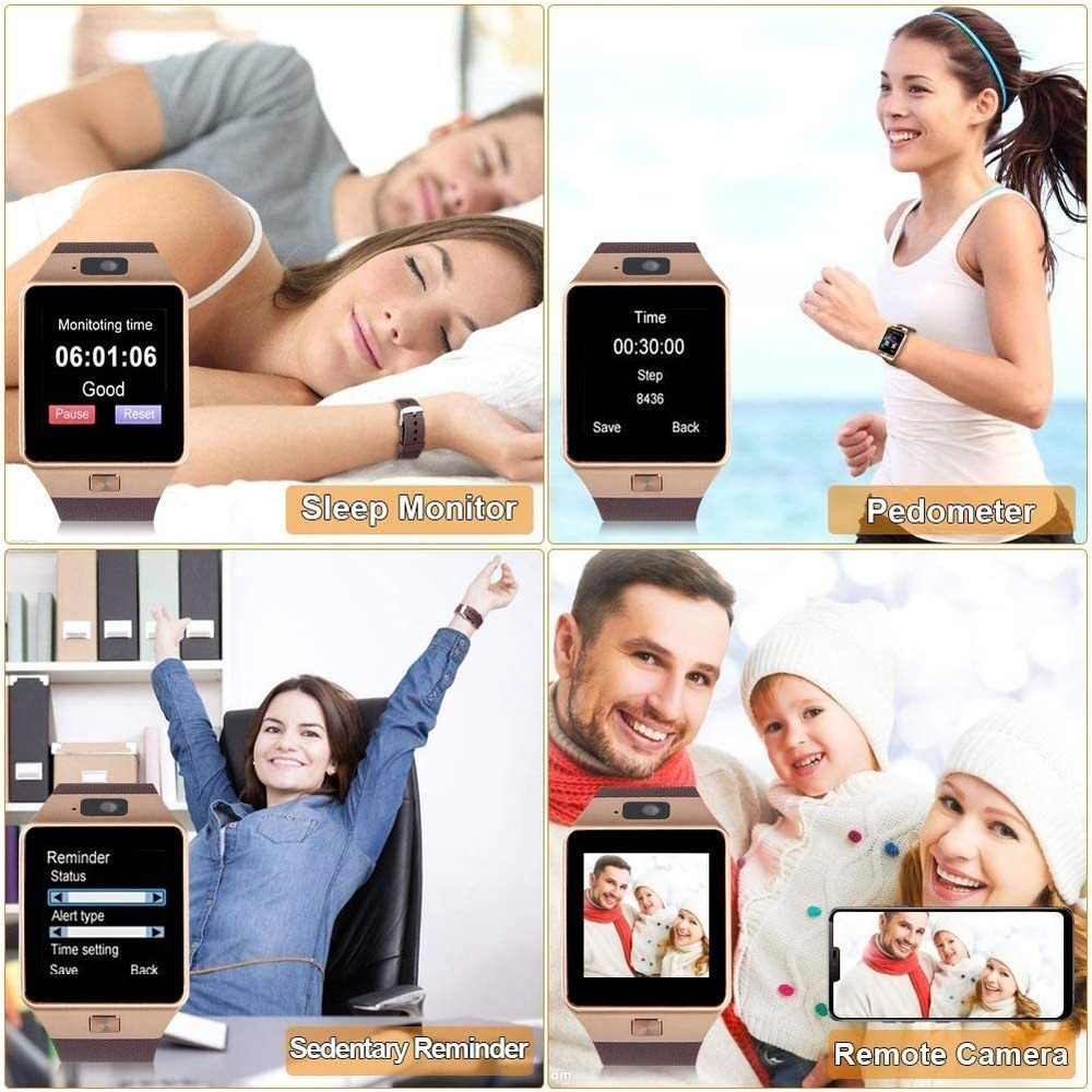 Multifunction Wrist Smart Phone Watch Sports Fitness Tracker - Imagem 5