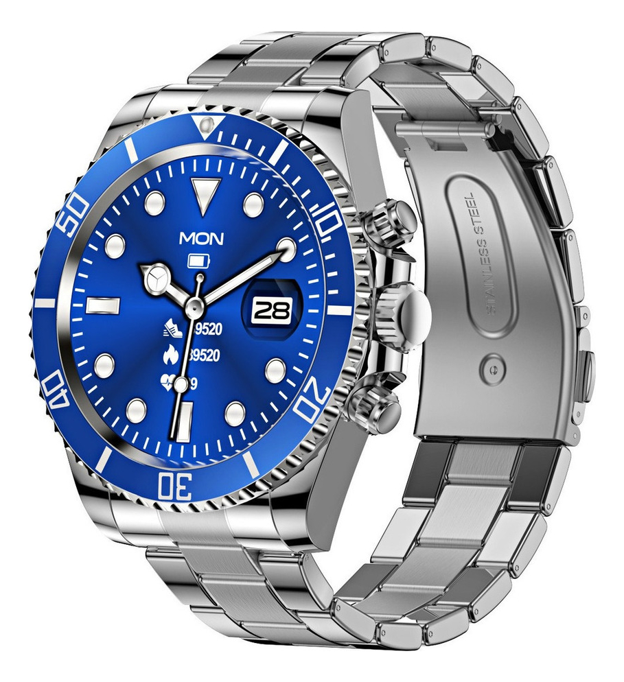 Lokmat Aw12 Smartwatch Bluetooth Inoxidável