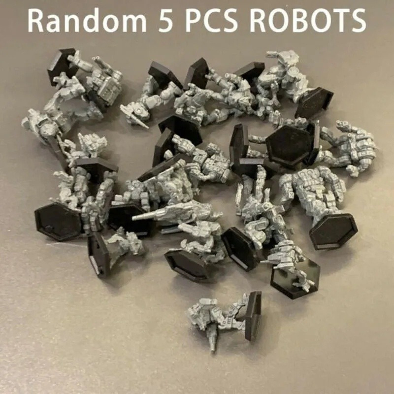 5 Unidades Aleatórias De Battletech Mech Warriors Robôs Lege