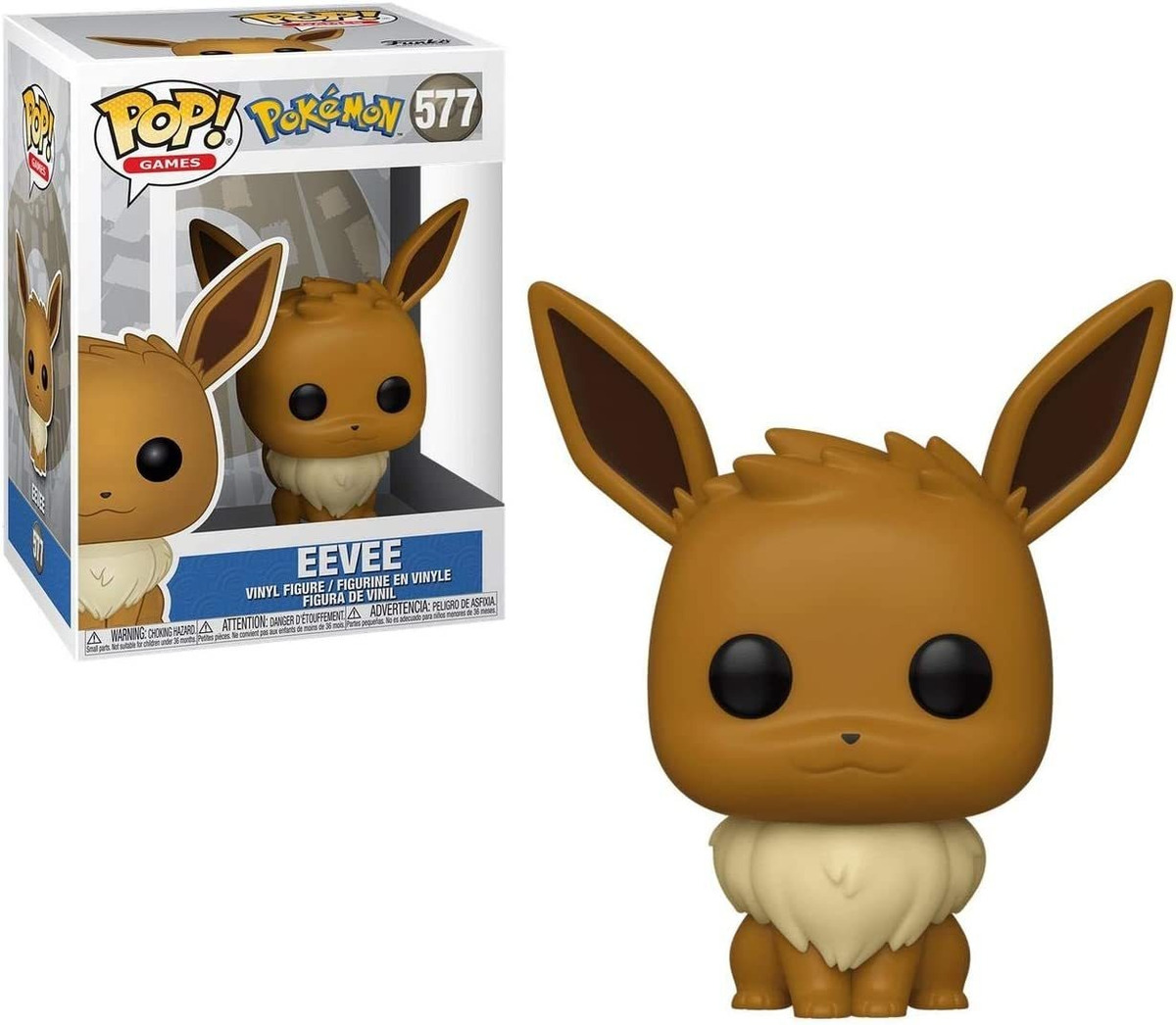 Funko Pop! Jogos: Pokémon - Eevee Multicolor, 3,75 Polegadas - Imagem 2