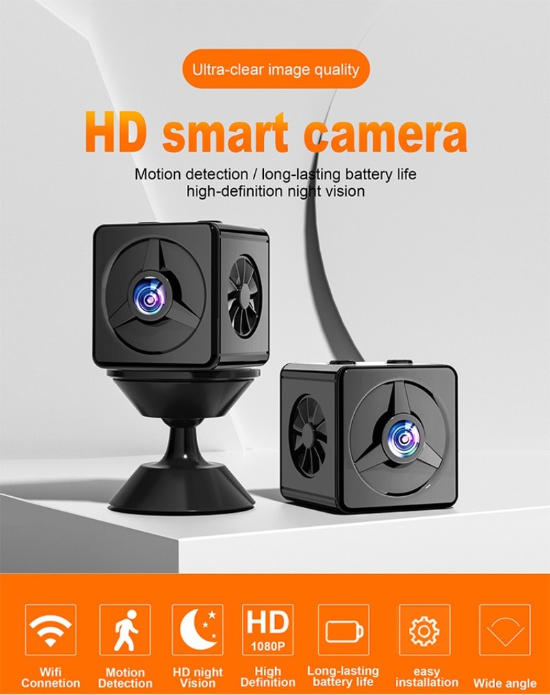 2pcs Câmera Vigilância Hd 4k Smart Wifi Mini Edição Noturna - Imagem 8