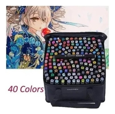Conjunto De Canetas Marcadores Touch Kaikai 40 Pcs - Imagem 2