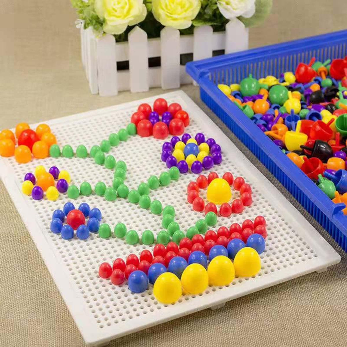 Brinquedos De Cogumelos Peg Brinquedos De 296 Unidades De De - Imagem 2