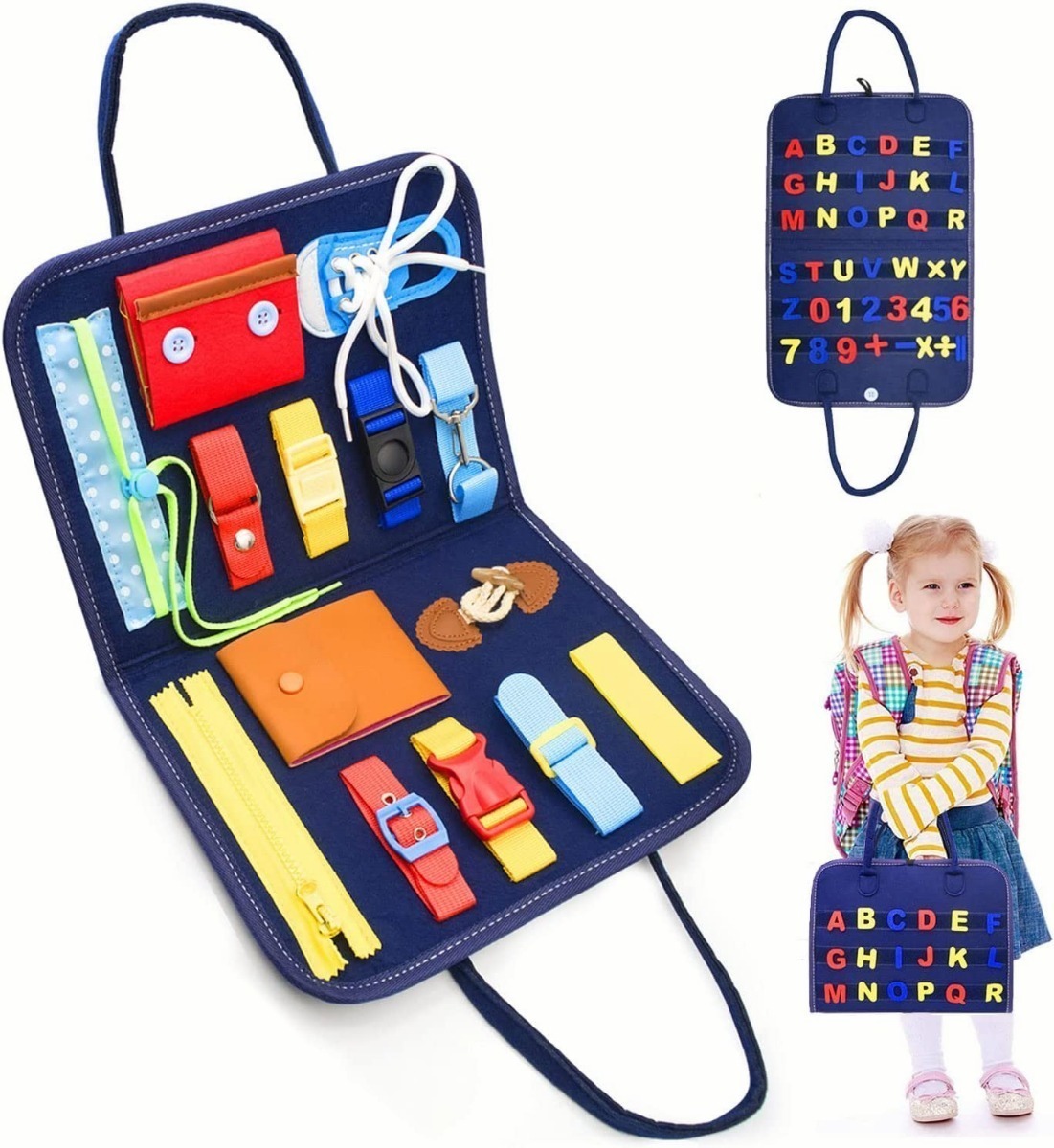 Montessori Mochila De Aprendizagem Com Fivelas