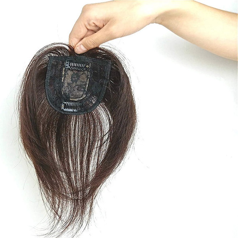 Pedaços De Cabelo Humano Franja 28cm - Imagem 3