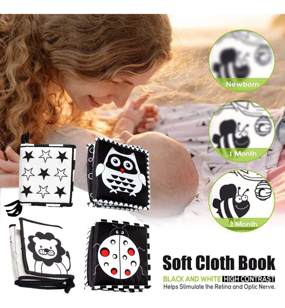4pcs Montessori Sensory Toy Livro De Pano Macio Para Recém-n