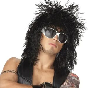 Peruca Masculina Fantasia De Tainha Dos Anos 80 Para Festa D
