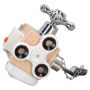 Cubo De Atividades De Madeira Busy Cube Sensory Busy Boards