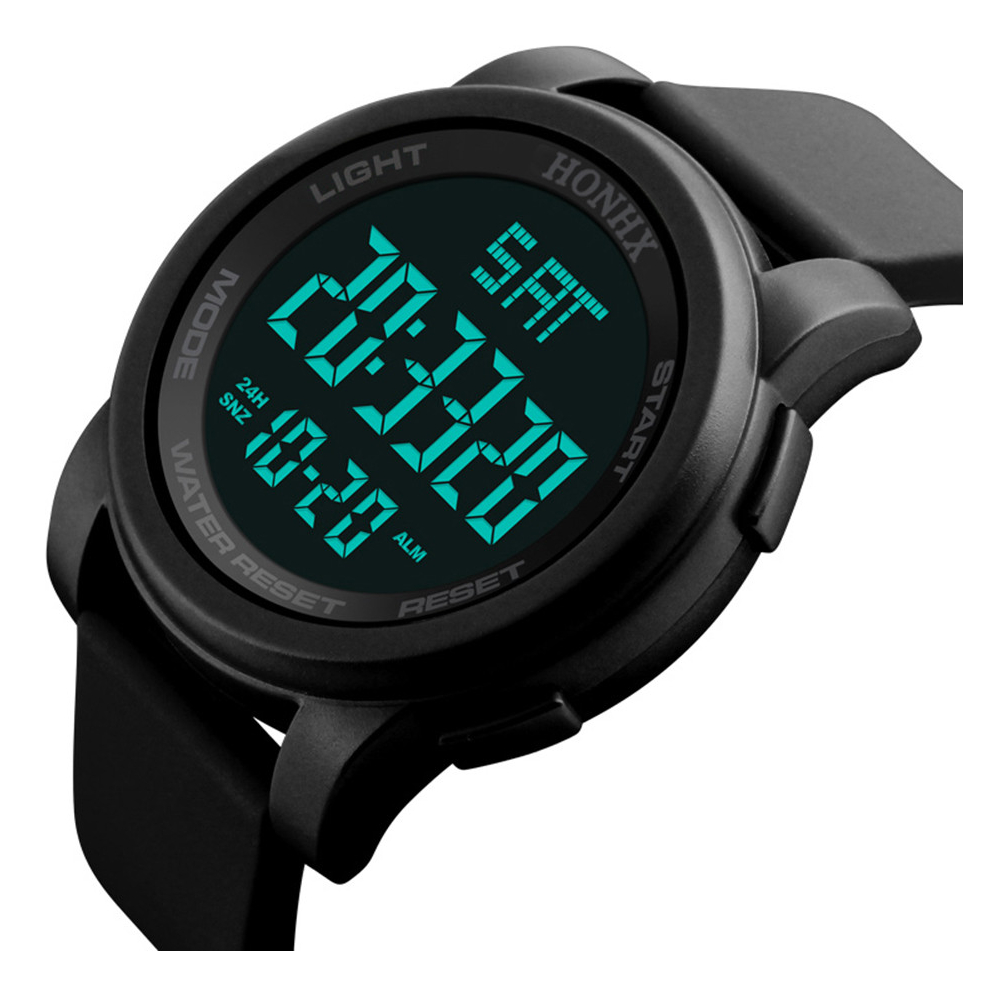 H Masculino Led À Prova D'água Digital De Quartzo, Esporte M - Imagem 2