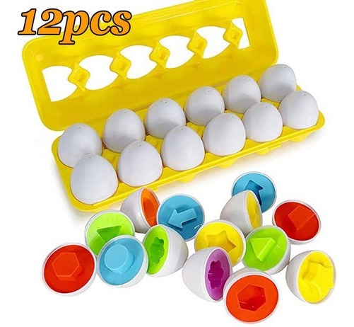 Presente: 12 Unidades De Brinquedo Educativo Baby Egg Toy - Imagem 6