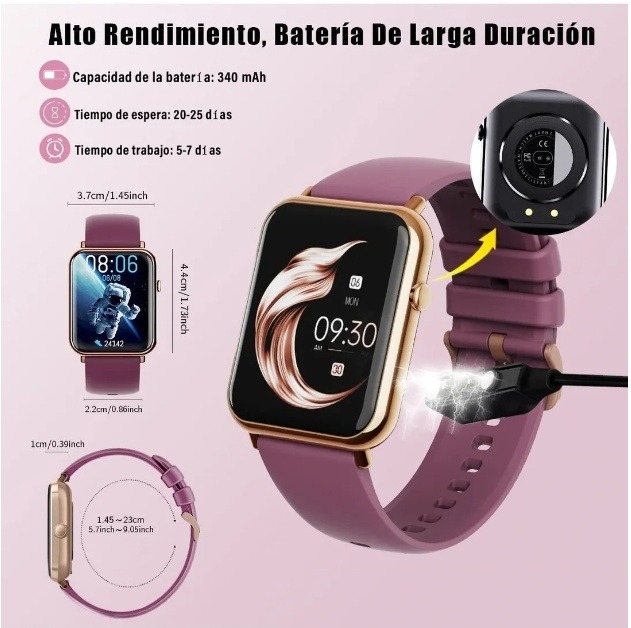Relógio Inteligente À D'água Smartwatch Esportivo Mulheres - Imagem 5