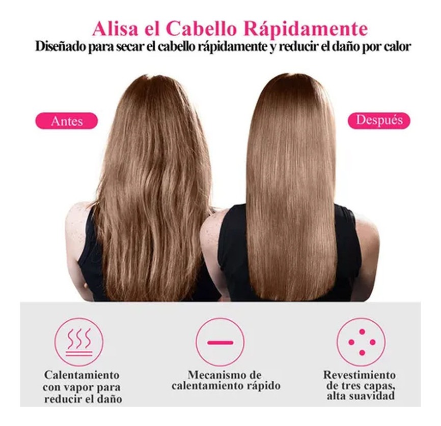Escova Secadora E Modeladora Cerâmica Soft Escova Alisadora - Imagem 6