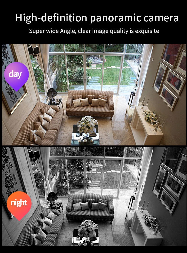 Câmera De Vigilância Wi-fi Sem Fio De Dez Luzes - Imagem 6