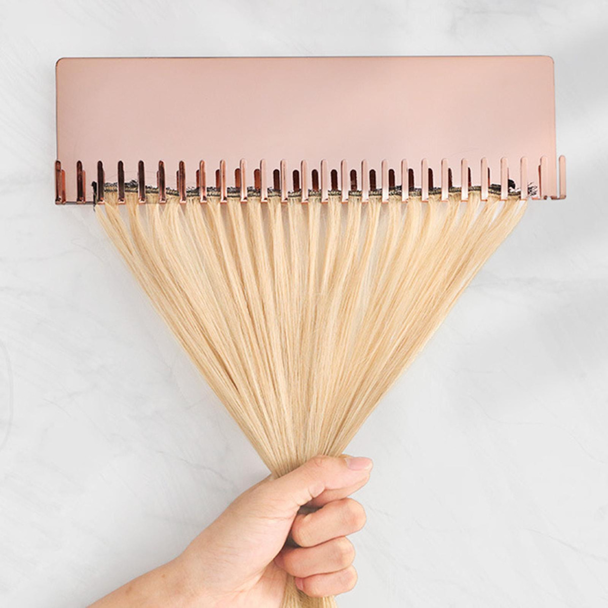 Prateleira Para Armazenamento De Perucas Cabide Rosa Áurea - Imagem 7