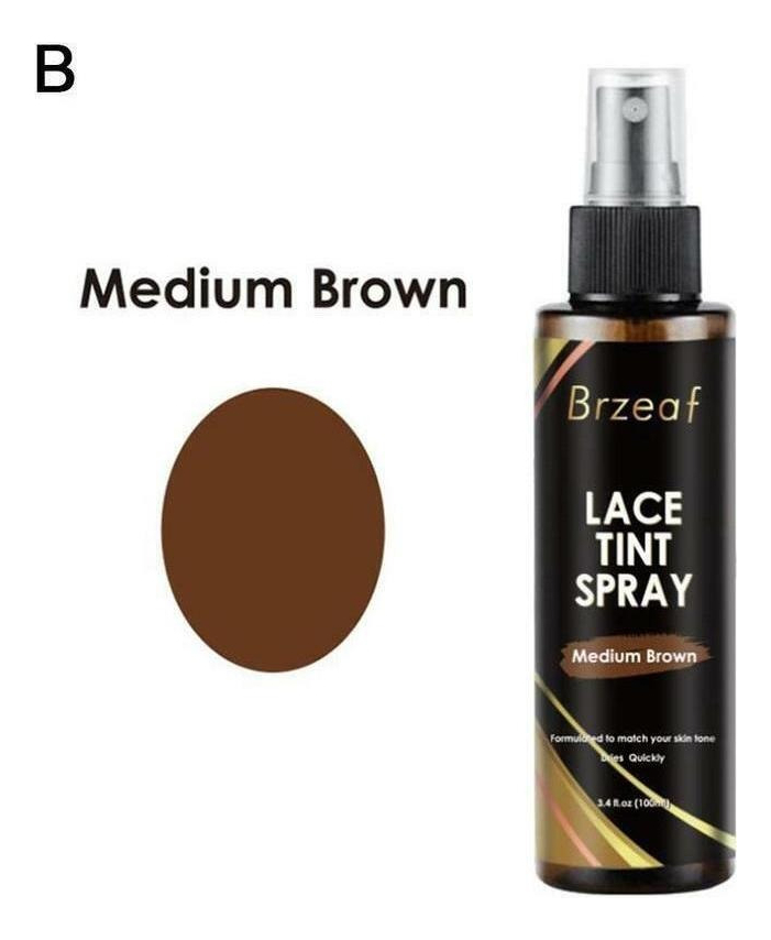 Lace Tint Spray Para Renda Frontal/fechamento Perucas Marron - Imagem 10