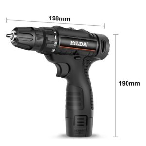 Furadeira Sem Fio De 10mm 12v Preto Sem Acessórios 100v/240v