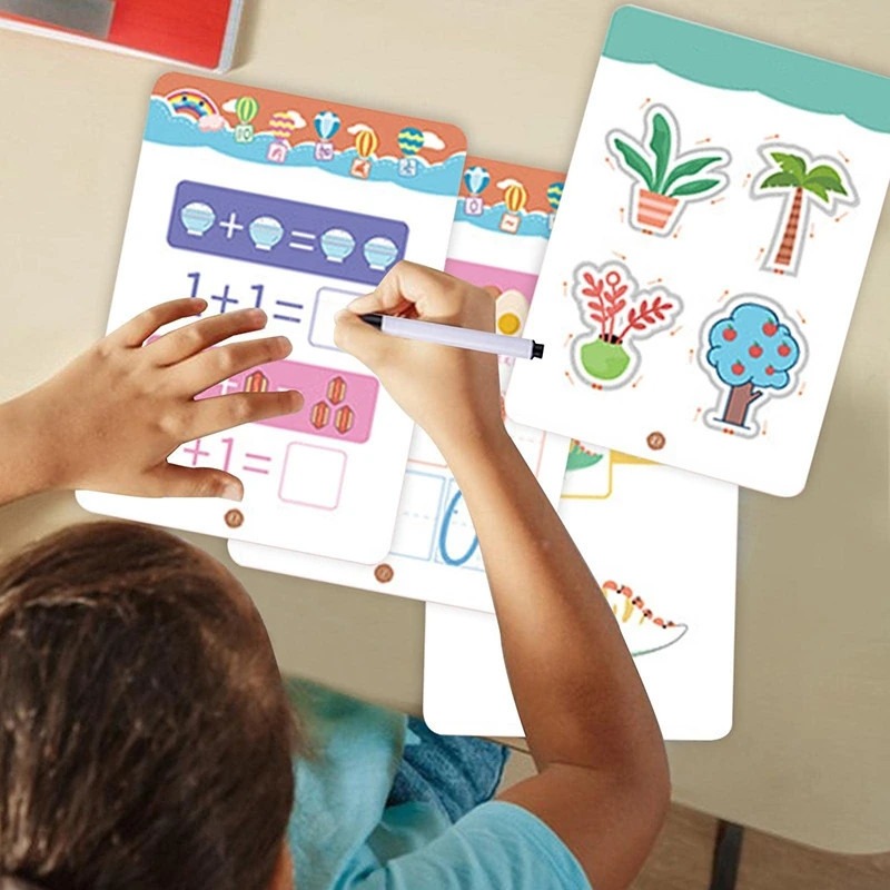 Brinquedo De Livro Mágico De Desenho Montessori De 64 Página - Imagem 4