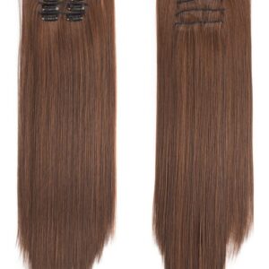 Peruca Real Como O Grampo Longo Do Cabelo De Remy Em Extensõ
