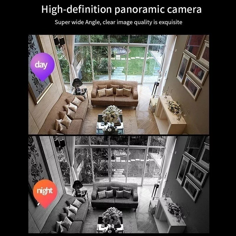 Câmeras De Segurança Lâmpada Wifi Visão Noturna1080p 5g Veay - Imagem 6