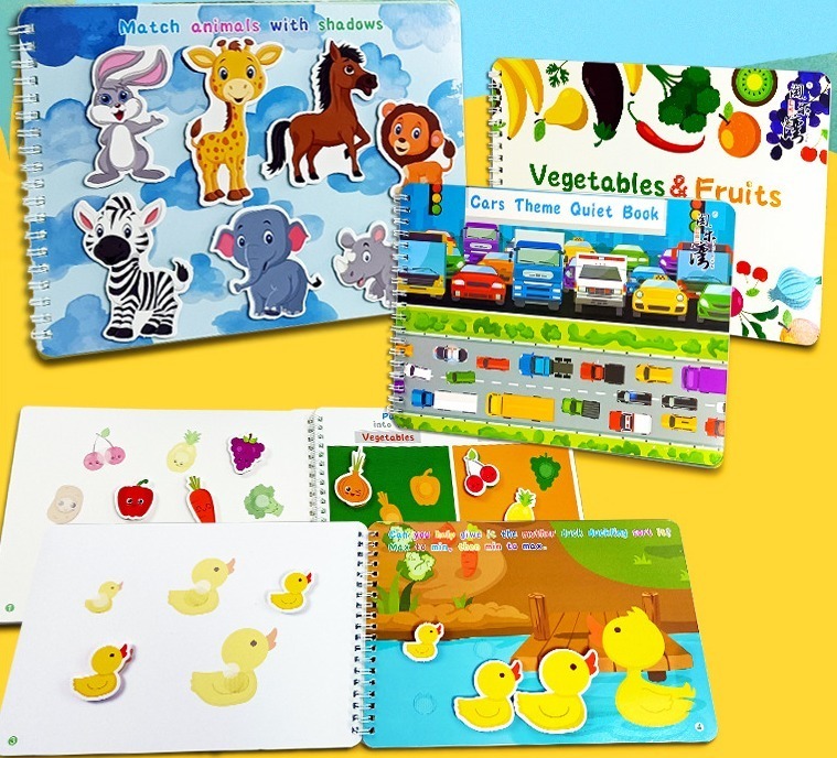 Livro Interativo Montessori,livro Silencioso Para Crianças - Imagem 12