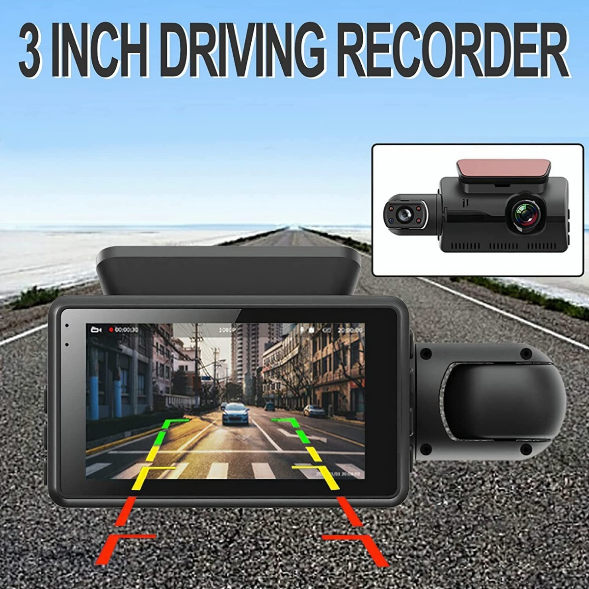 Câmera Veicular Automotiva Carro Recorder Hd + Microsd 32gb - Imagem 6