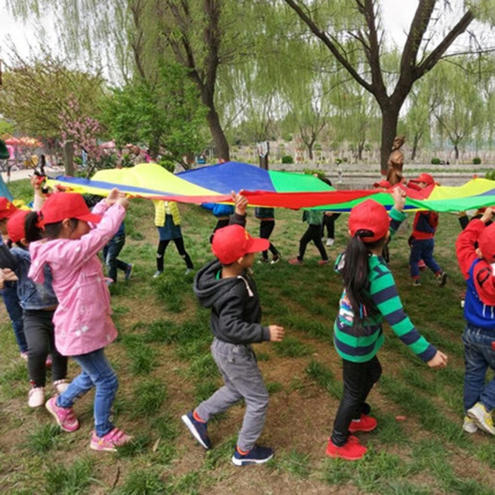 Play Parachute Tent Outdoor Games Atividades 6.5ft - Imagem 6