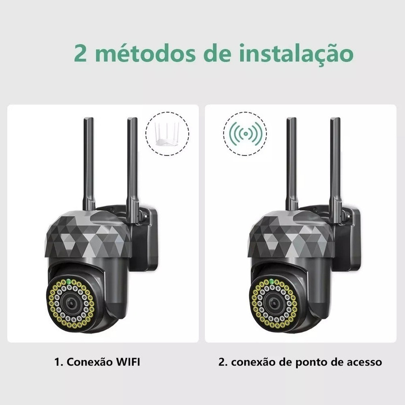 Câmera Externa Wifi Ip Prova D'água Infravermelho 1080p Yl07 - Imagem 4