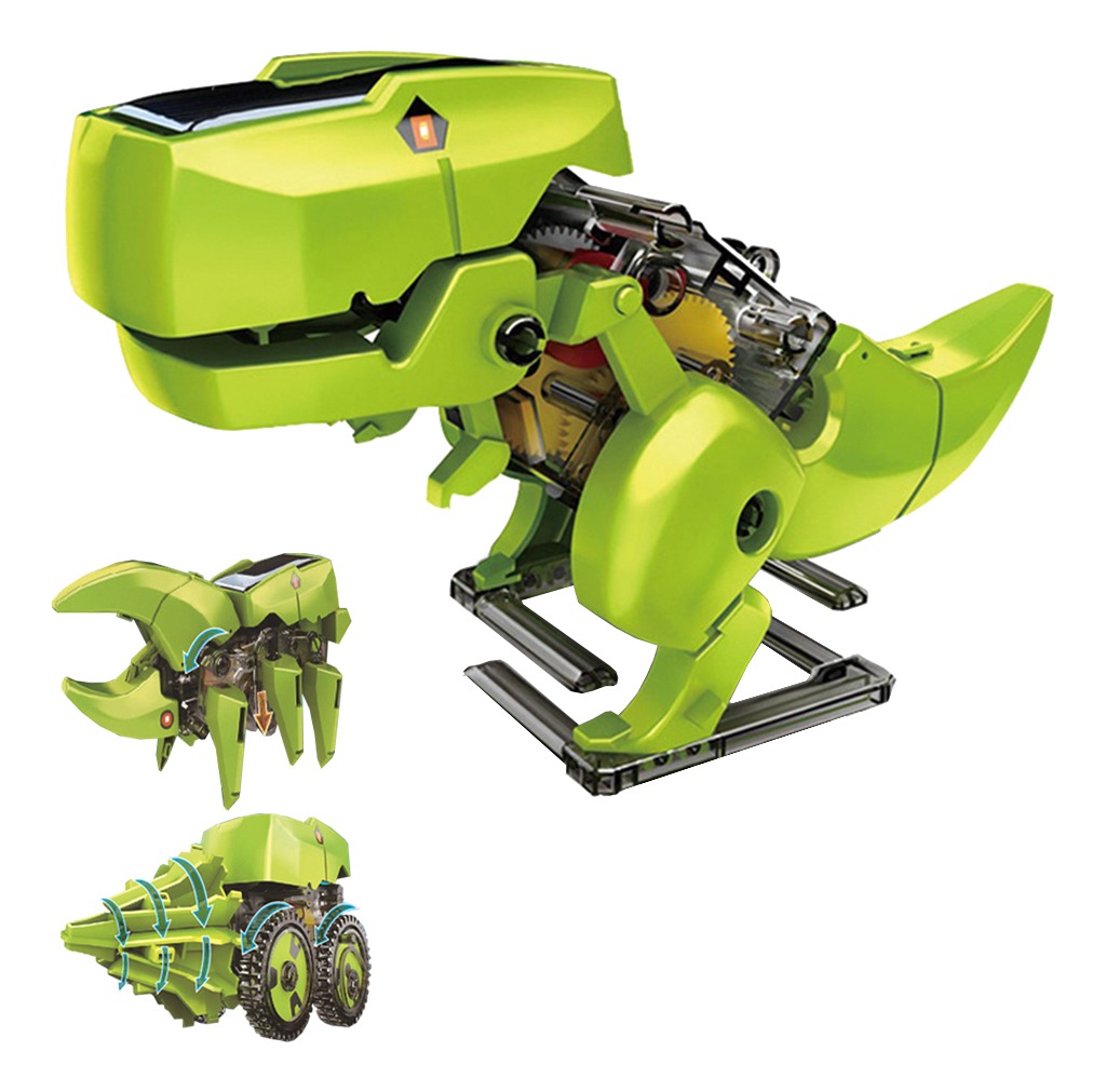 3 Em 1 Solar Robô Diy Crianças Inteligência Solar Toy Sol