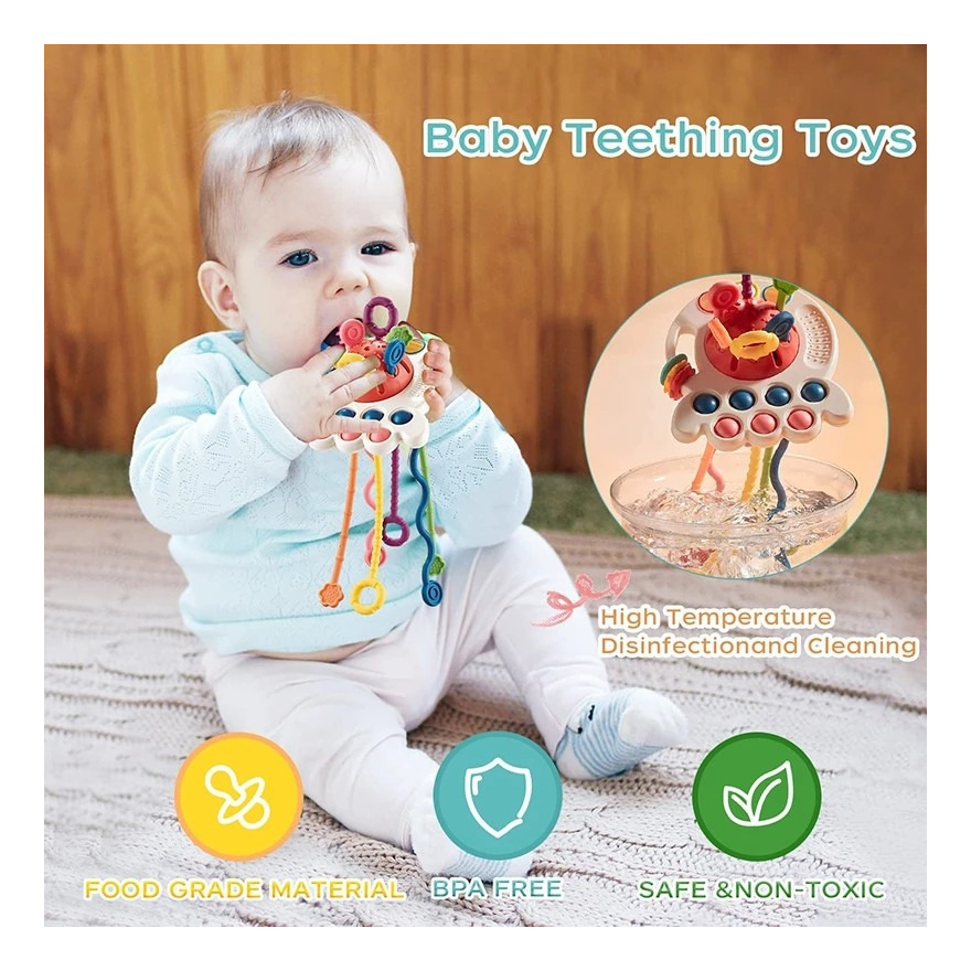 Brinquedo Montessori Sensorial Com Cordão De Mão De Treiname - Imagem 6