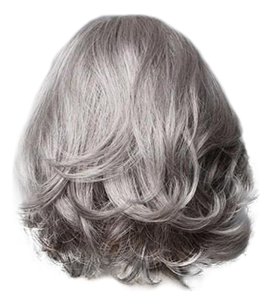Peruca Feminina Cabelo Sintético Cinza Peruca De Onda De Cab - Imagem 7