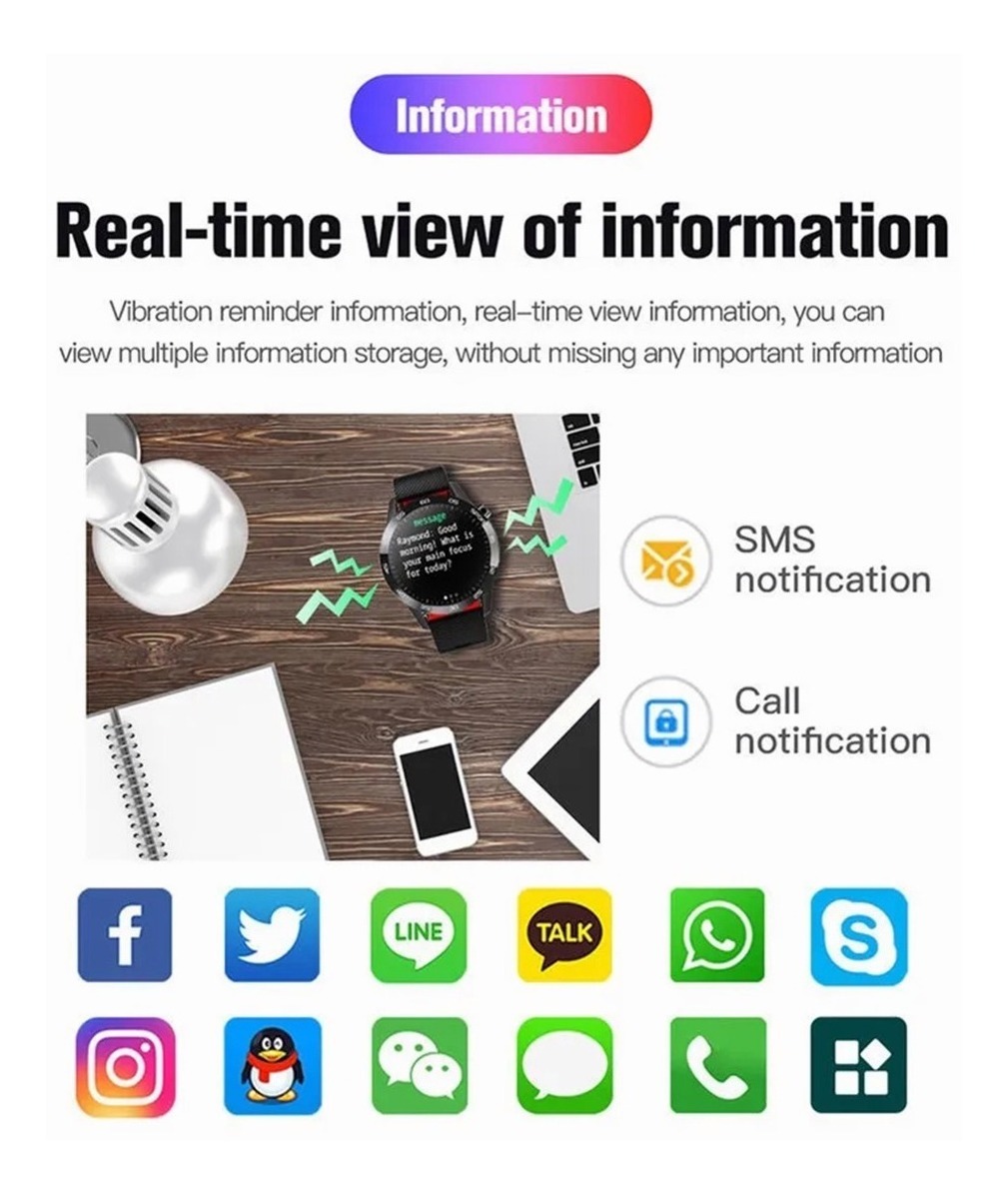 Smartwatch Masculino E Feminino F22l Para Xiaomi Hu - Imagem 18