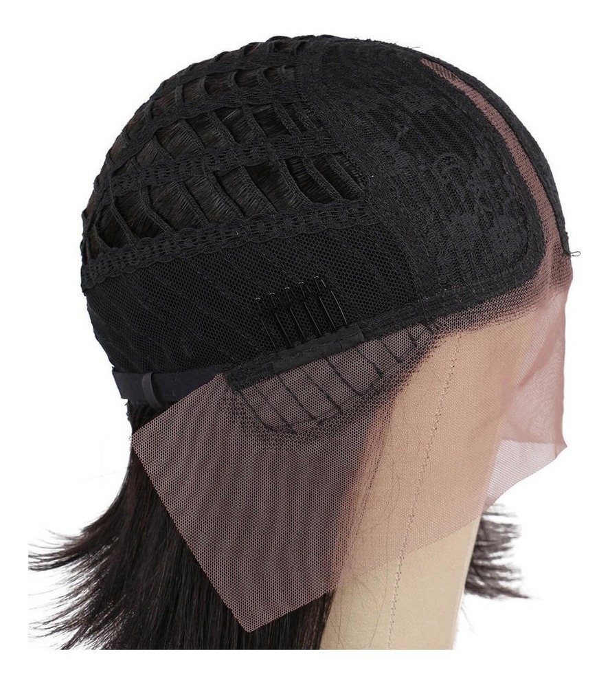 Peruca Artificial Cabelo Humano Curto Bob Suave 25-28cm - Imagem 7