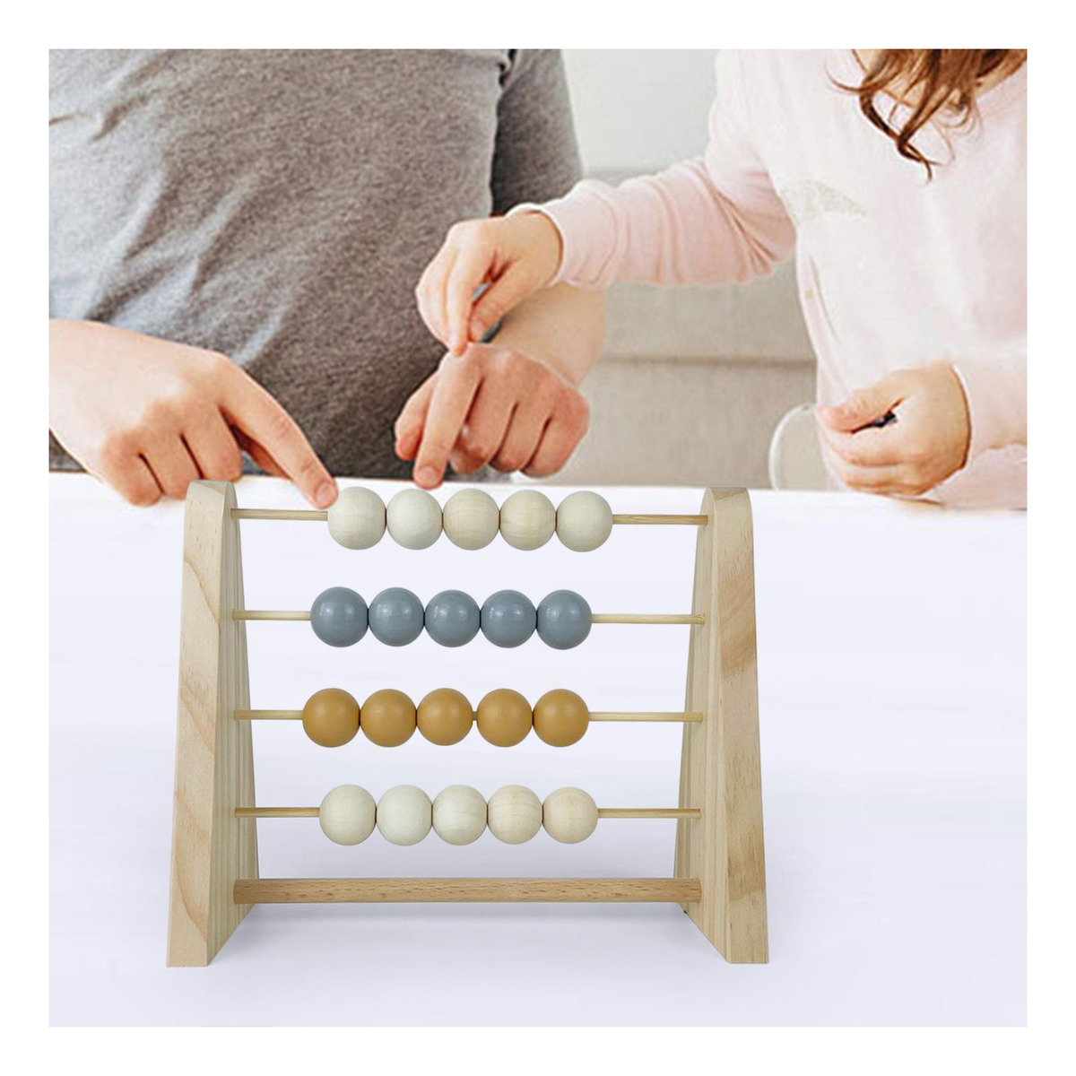 Contagem De De Brinquedo Educacional Com Moldura De De Azul - Imagem 4
