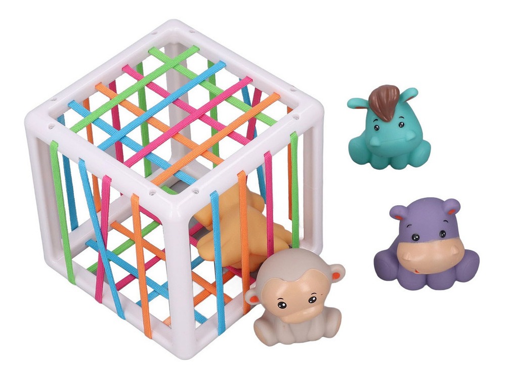 Caixa Sensorial Infantil Brinquedo De Seleção De Forma De Be - Imagem 3