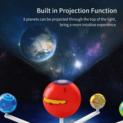 Kit De Modelo De Sistema Solar Projetor Planetário Diy 360° - Imagem 4