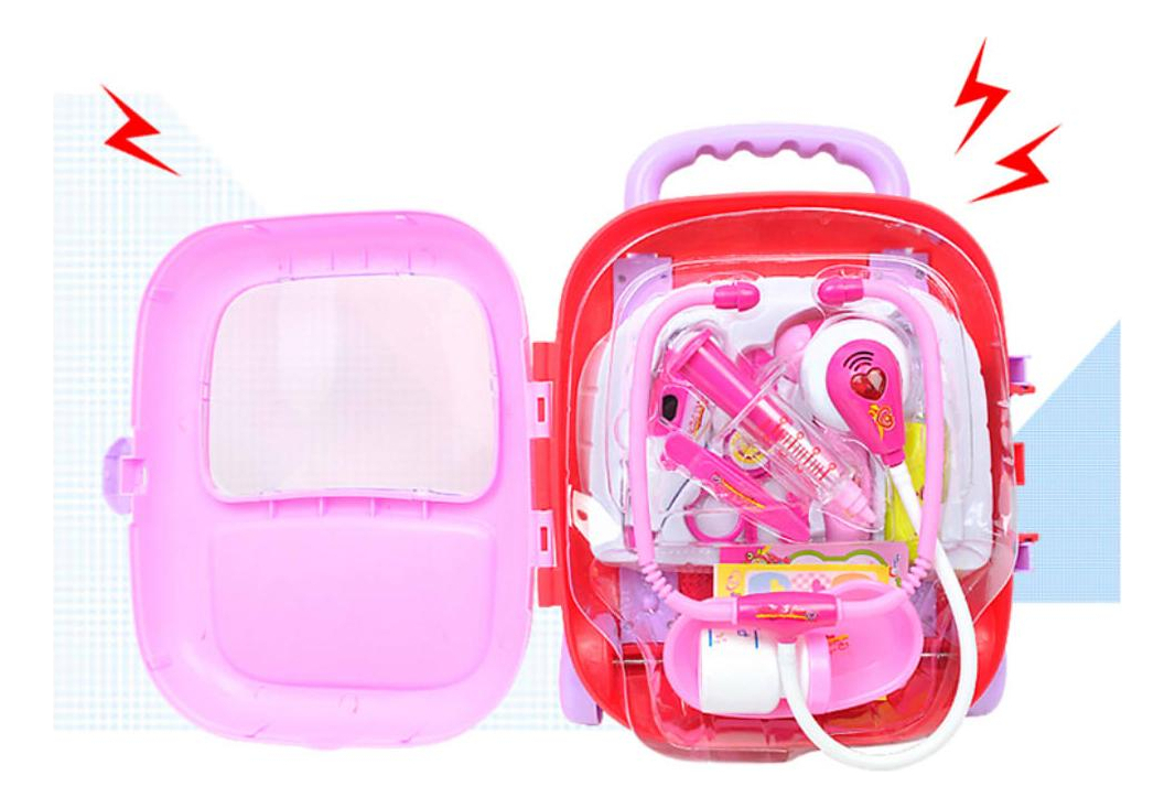 Enfermeira Doutora Brincando Estojo Brinquedos Com Luz E Som - Imagem 9