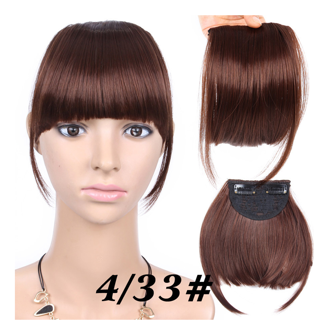 Peruca French Air Bangs, Cabelo Falso Invisível, Natural, Me - Imagem 15