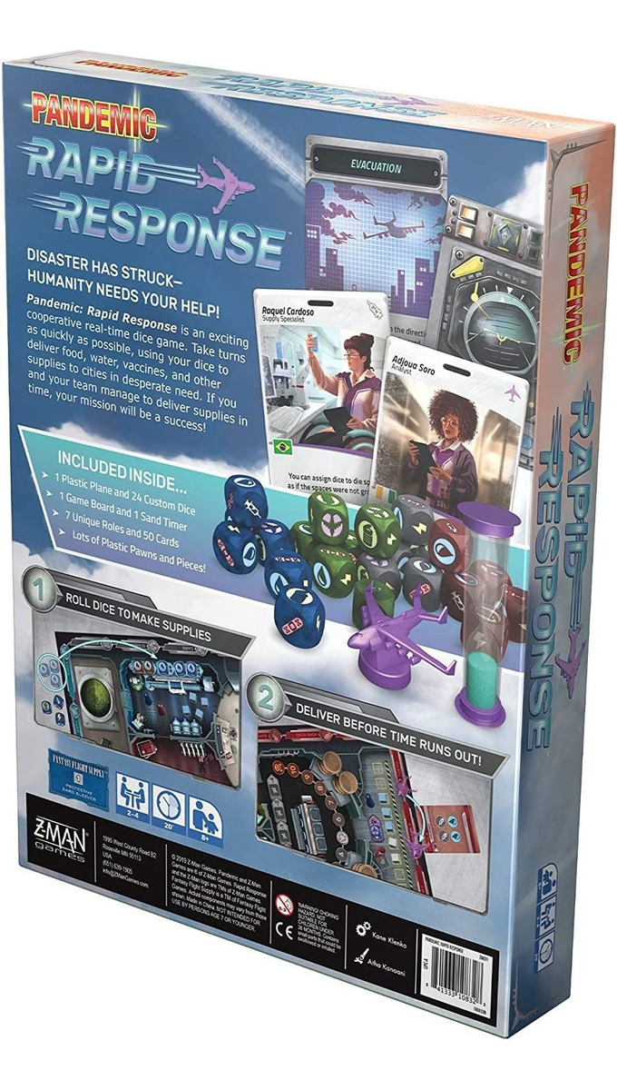 Jogo De Tabuleiro Da Família Pandemic Rapid Response - Imagem 2