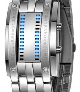 Relógio Digital Led Binário Matriz Masculina
