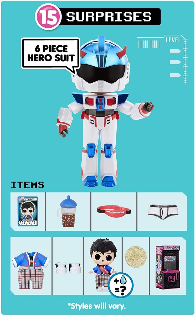Boneca Lol Surprise Boys Arcade Heroes Com 15 Surpresas - Imagem 2
