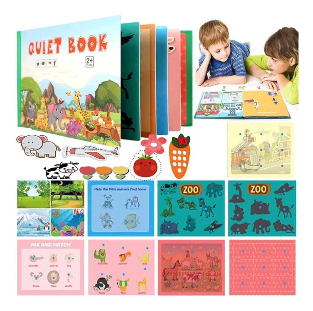 Livro Interativo Montessori: Livro Silencioso Para Crianças - Imagem 9